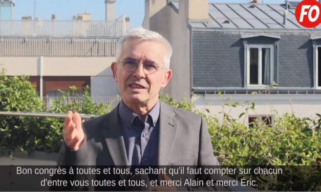 XXème Congrès du SNFOCOS – Extrait du discours d&rsquo;Yves Veyrier